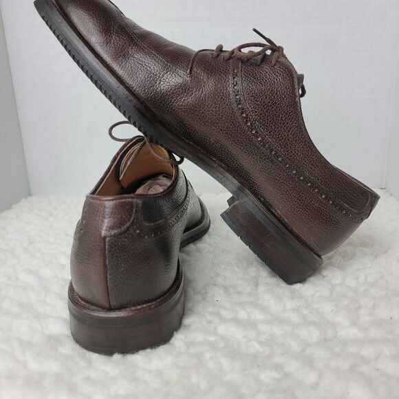 To Boot New York Mens Oxford Brown Shoes Size 8.5 Apron Split Toe Pebble Leather main image 7